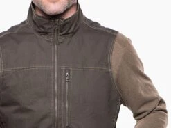 Burr™ Vest -Sports Clothing Shop 1042 burrvest brown detail 1 pdp photo