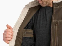 Burr™ Lined Jacket -Sports Clothing Shop 1053 burr jacket lined gunmetal detail 3 pdp photo