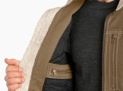 Burr™ Lined Vest -Sports Clothing Shop 1057 burrvestlined khaki detail 3 pdp photo
