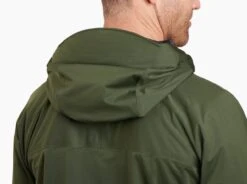 Hydroflex™ Shell -Sports Clothing Shop 1131 ms hydroflex jacket dark moss detail 1 pdp photo