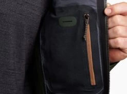 Hydroflex™ Shell -Sports Clothing Shop 1131 ms hydroflex jacket dark moss detail 5 pdp photo