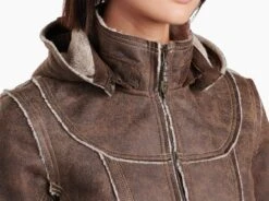Dani Sherpa™ Trench -Sports Clothing Shop 2110 dani sherpa trench oak detail 1 pdp photo