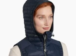 Spyfire® Hooded Vest -Sports Clothing Shop 2139 spyfire hooded vest midnight blue detail 3 pdp photo