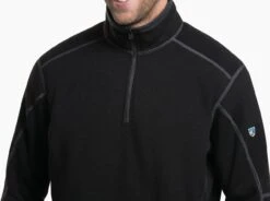Revel™ 1/4 Zip Sweater -Sports Clothing Shop 3007 revel 1 4 zip black back detail 1 pdp photo