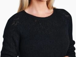 Sonata™ Pointelle Sweater -Sports Clothing Shop 4087 bk s 3 7931 pdp photo