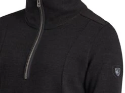 Ascendyr™ 1/4 Zip -Sports Clothing Shop 4420 ascendyr half zip black detail 2 pdp photo