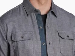 Descendr™ Flannel -Sports Clothing Shop 7244 descendr flannel ls stone detail 1 pdp photo