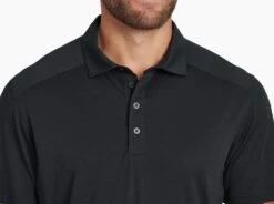 Valiant™ Polo -Sports Clothing Shop 7469 brazen ss black detail 1 pdp photo