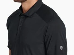 Valiant™ Polo -Sports Clothing Shop 7469 brazen ss black detail 2 pdp photo