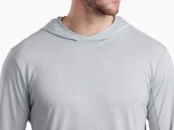 Acceleratr™ Hoody -Sports Clothing Shop 7494 accelaratr hoody pebble gray detail 2 pdp photo