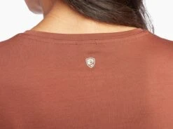 Merino Primo™ Tee -Sports Clothing Shop 8024 ws wool tee antique rose detail 2 pdp photo