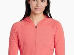 Inspira™ FZ Hoody -Sports Clothing Shop 8189 inspira fz hoody plumeria detail 1 pdp photo