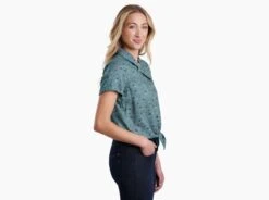 Elsie™ -Sports Clothing Shop 8191 elsie ss eucalyptus flora side pdp photo