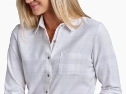 Kamila™ Flannel -Sports Clothing Shop 8377 kamila flannel sea salt detail 1 pdp photo