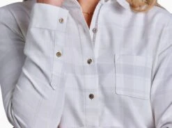 Kamila™ Flannel -Sports Clothing Shop 8377 kamila flannel sea salt detail 2 pdp photo