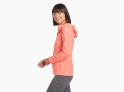 Bandita™ 1/2 Zip Pullover -Sports Clothing Shop 8453 bandita halfzip pullover papaya leftside pdp photo