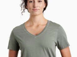 Arabella™ V-Neck -Sports Clothing Shop 8499 arabella v neck ss sage detail 2 pdp photo